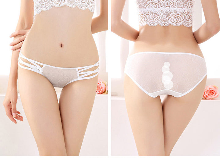 低腰褸空內褲