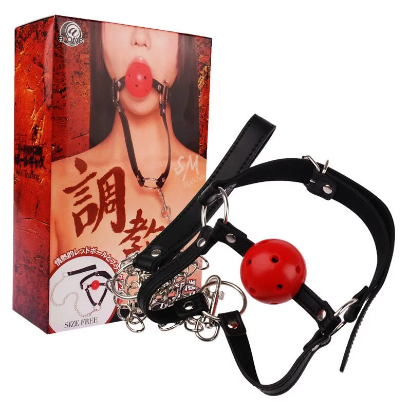 A-One SM TRAINING 狗帶款口塞球連金屬鏈套裝