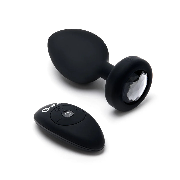 b-Vibe 寶石震動後庭塞2XL 黑色