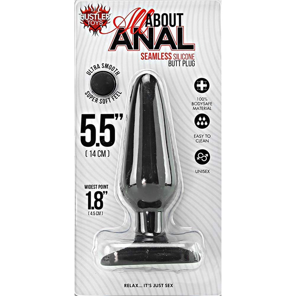 Hustler All About Anal Silicone Butt Plug 5.5吋肛塞（黑）