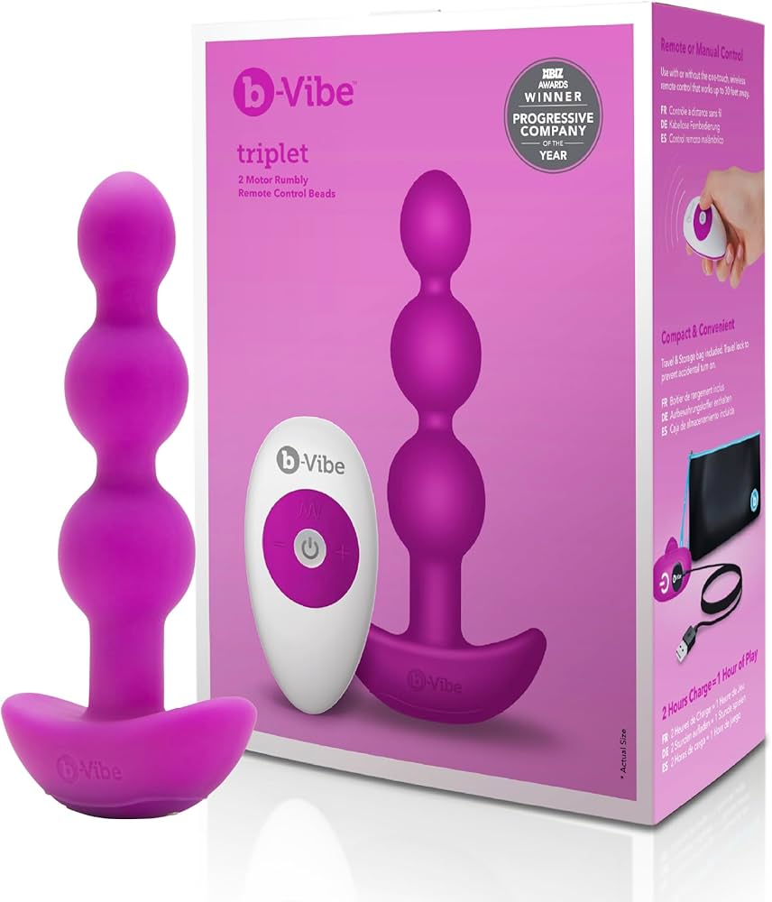b-Vibe Triplet 遙控震動後庭拉珠