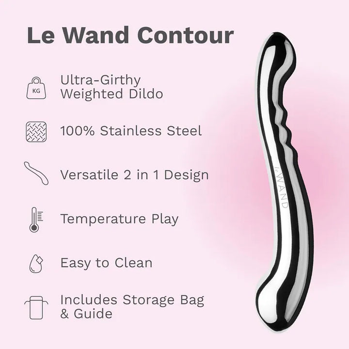 Le Wand Contour 重型不鏽鋼雙頭按摩棒