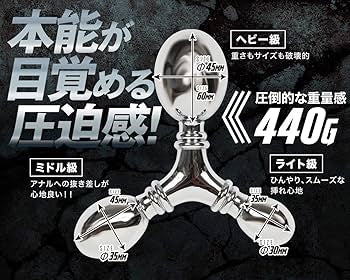A-One Metal Core Triple 三頭超合金肛塞