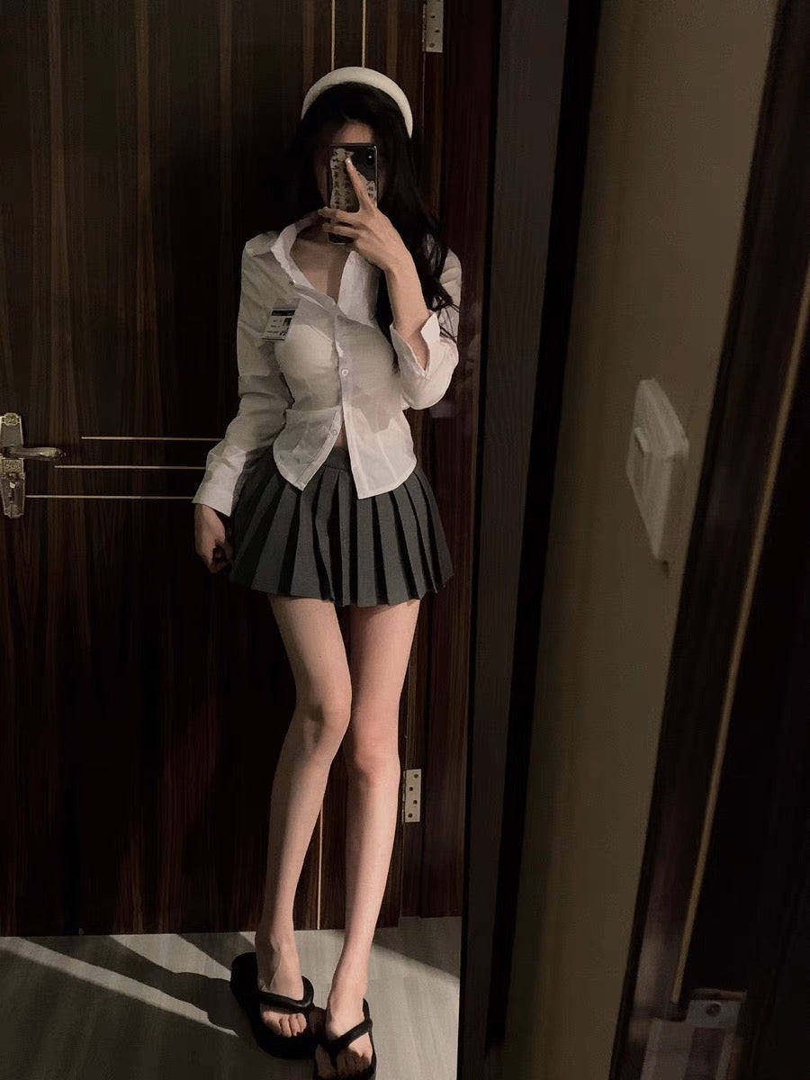 日系JK百摺裙套裝