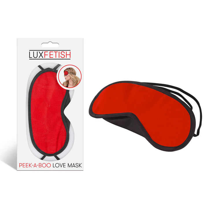 LUX FETISH 眼罩 - 紅色