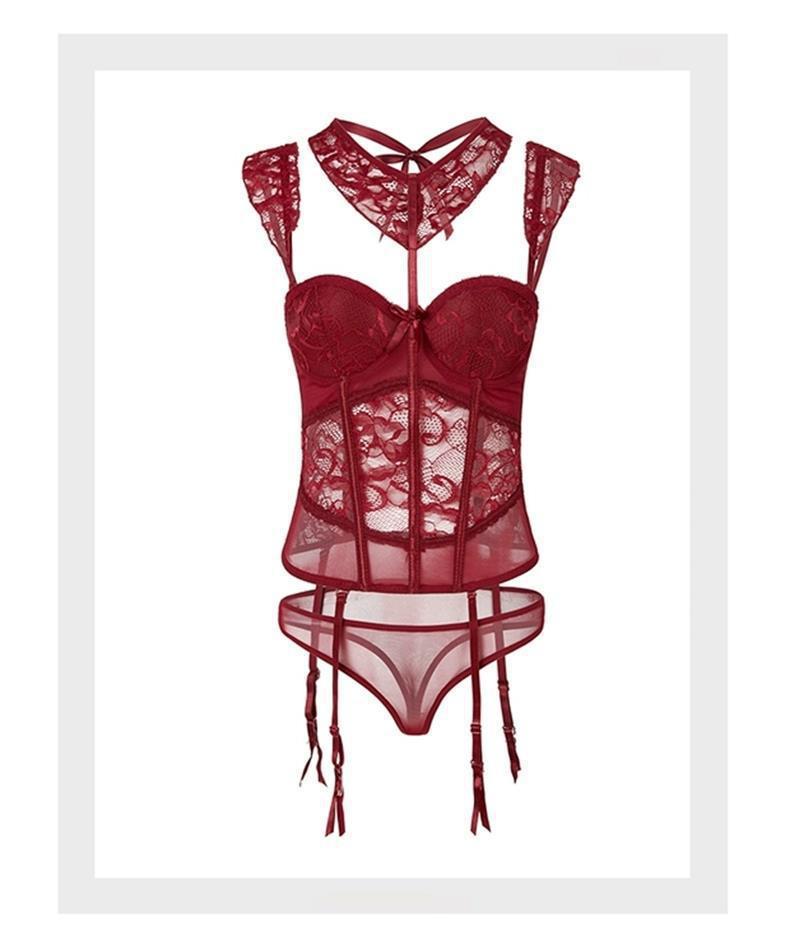 花邊連頸帶馬甲