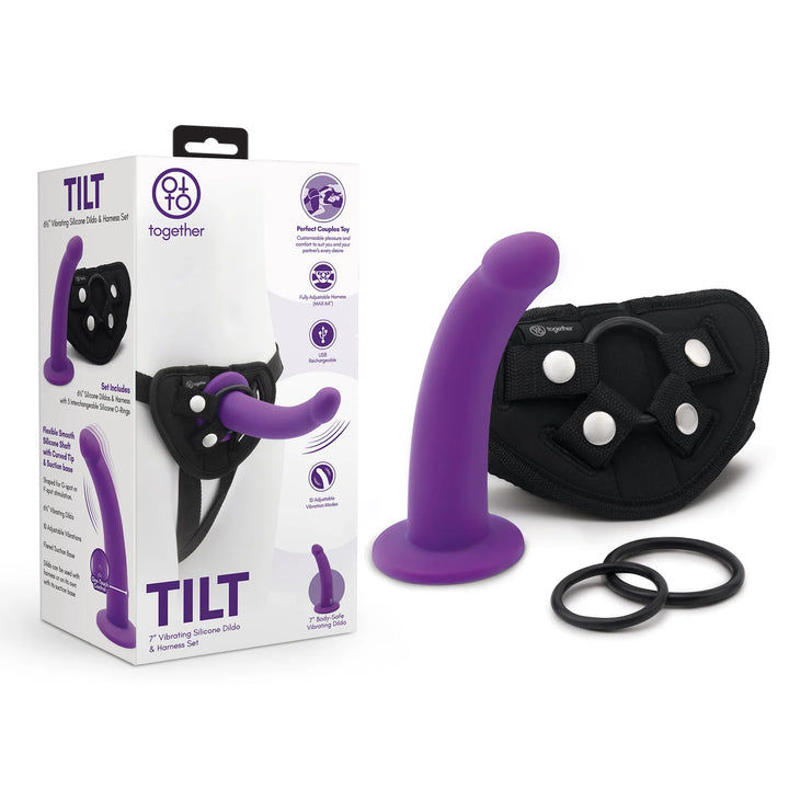 Together TILT Silocone 震動穿戴式假陽具